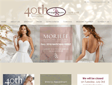 Tablet Screenshot of jbbridals.com